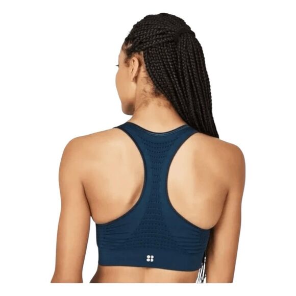 Sweaty Betty Stamina Sports Bra Navy Blue L - Picture 6 of 15
